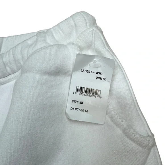 Frank & Eileen Sweatpants Cropped Pants Womens M White Tee Lab  Terry Cloth - Picture 4 of 13